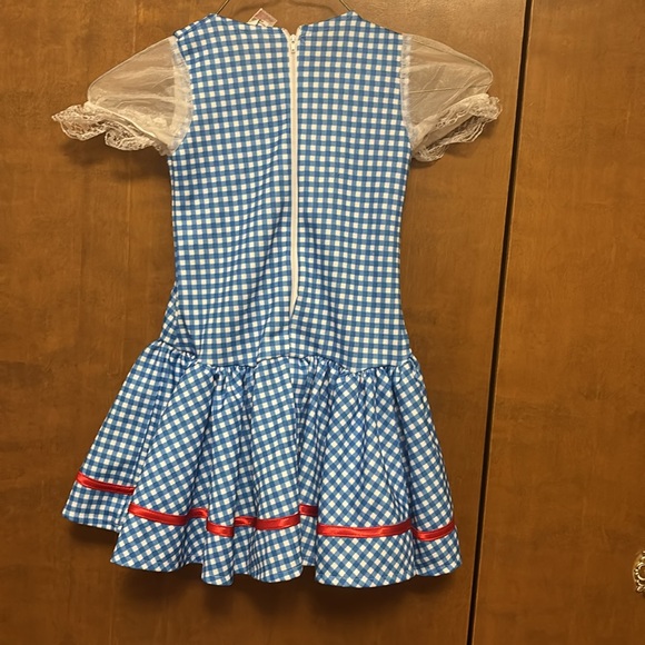 VINTAGE CHILDRENS MEDIUM DORTHY WIZARD OF OZ COSTUME FLAWLESS - Picture 5 of 5
